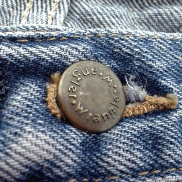 Wrangler mens jeans 38x34 Tall Blue Straight leg - Picture 3 of 8